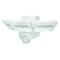 Iq America LB1912WH 1200 Lumen Battery Operated LED Motion Security Flood Light Wall Eave Mount WH LB1912wh - alternate 2